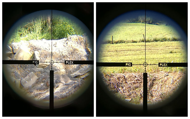 LEUPOLD VX-R 1,25-4x20 HOG Reticulas muestra